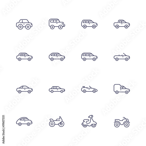 Transport icons