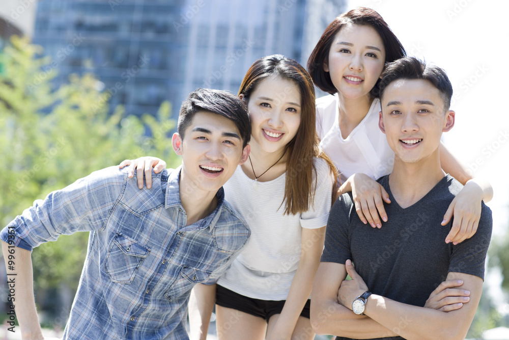 Obraz premium Happy young adults