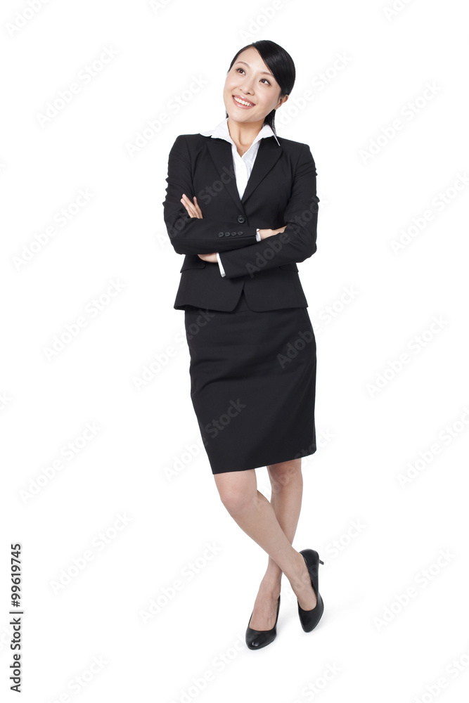 Portrait of a Confident Businesswoman Thinking Portrait of a Confident Businesswoman Thinking