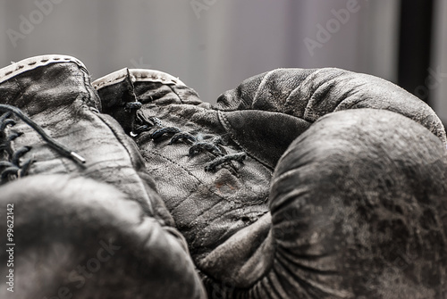 old boxing gloves