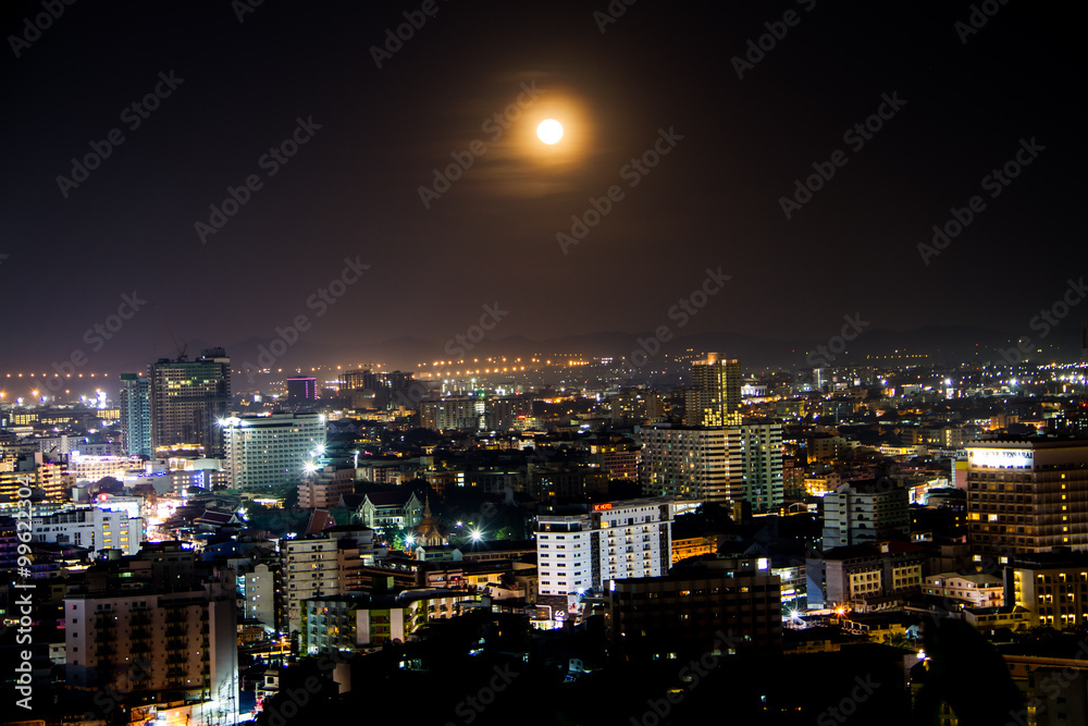 Pattaya city at night