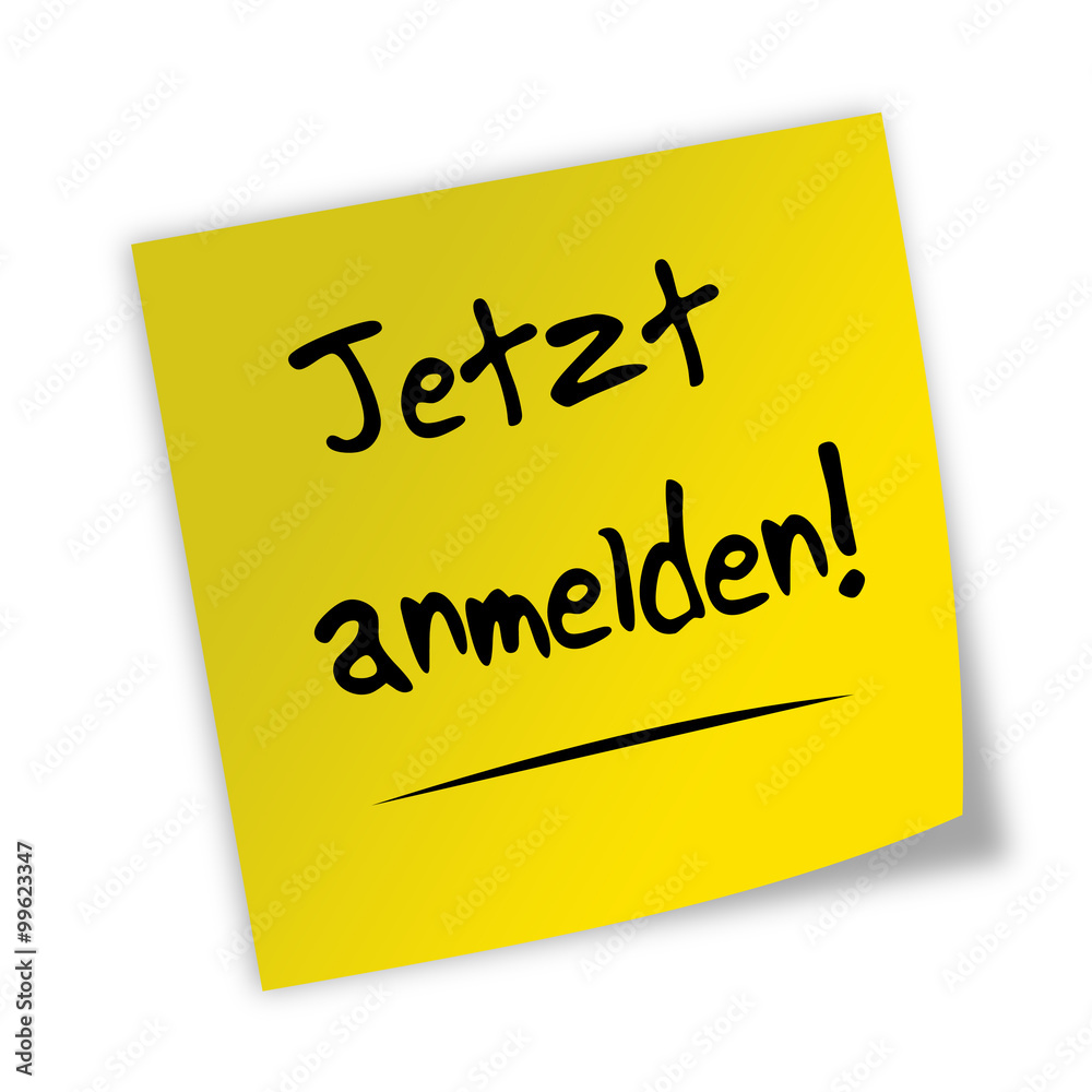 Haftnotiz Jetzt anmelden Haftnotiz Jetzt anmelden