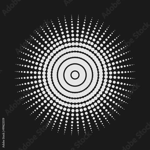 Abstract dot shape, vector design element