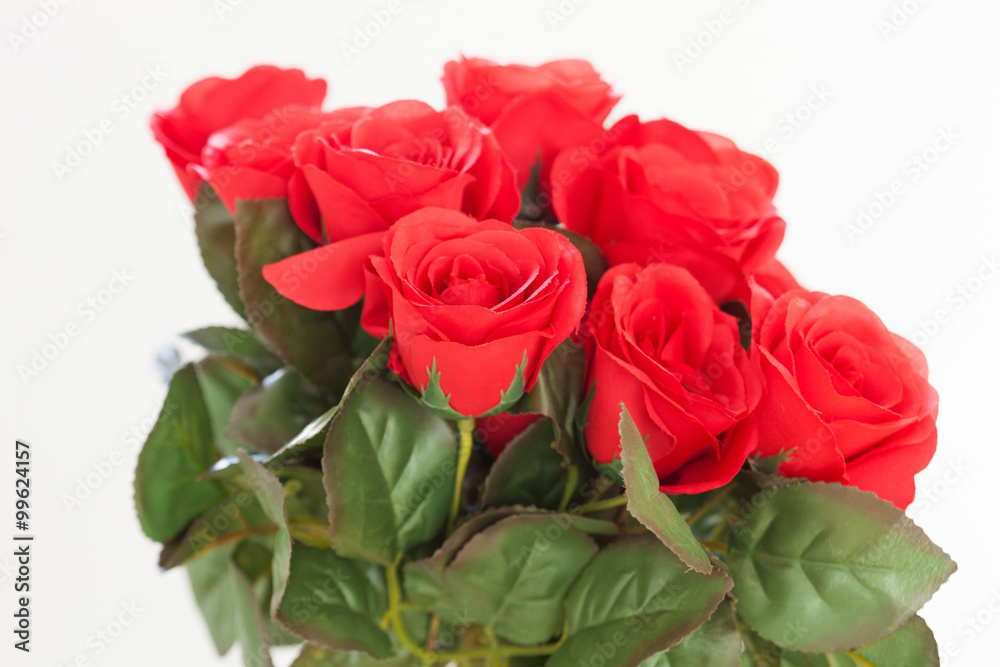 Fototapeta premium Red roses as Valentine gift