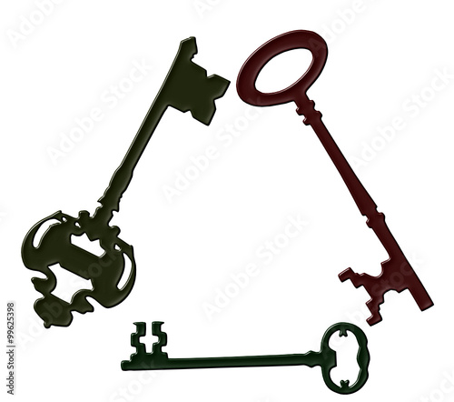 3 old keys 