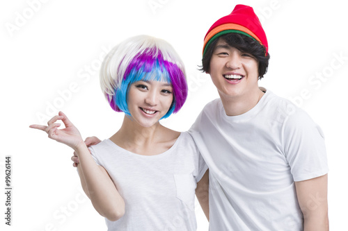 Fashionable young couple