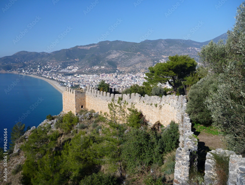 a view from alanya castle