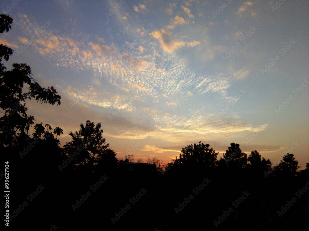 Fototapeta premium sky sunset in Thailand