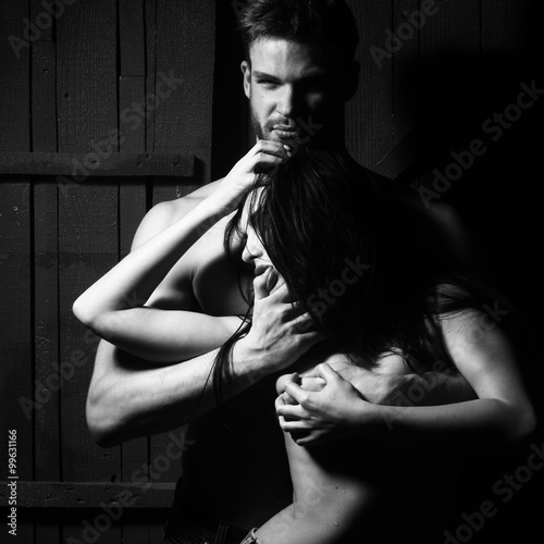 Couple of sensual man and woman photo