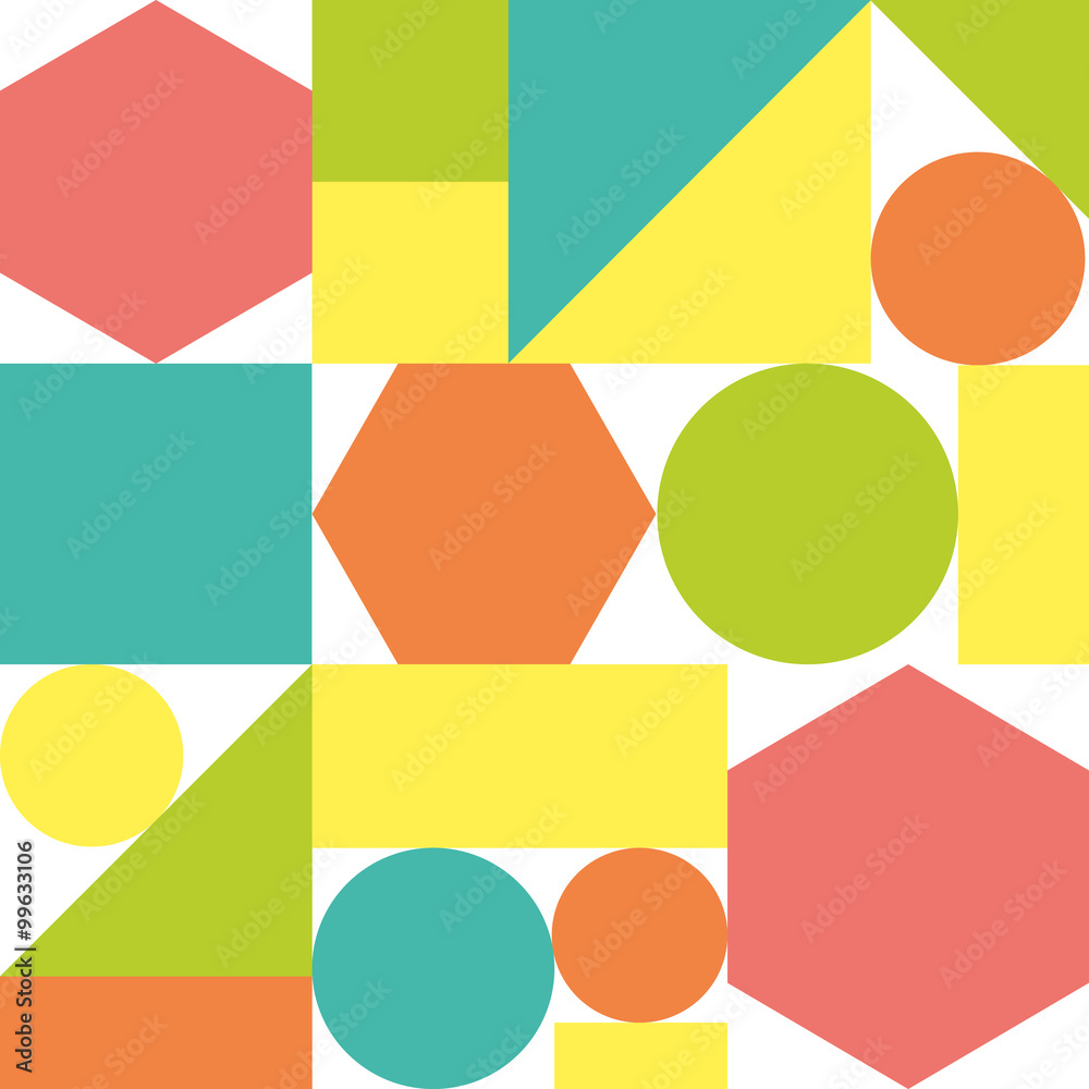 Colorful pattern of geometric shapes. Colorful pattern of geometric shapes.