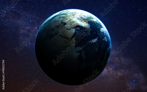 Fototapeta Naklejka Na Ścianę i Meble -  The Earth from space. This image elements furnished by NASA.