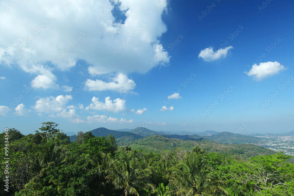 Jungle mountains in Thailand