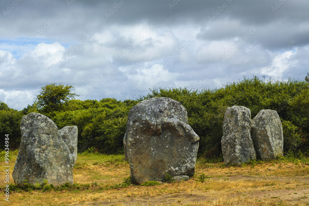 Carnac (Brittany, France): menhir and dolmen