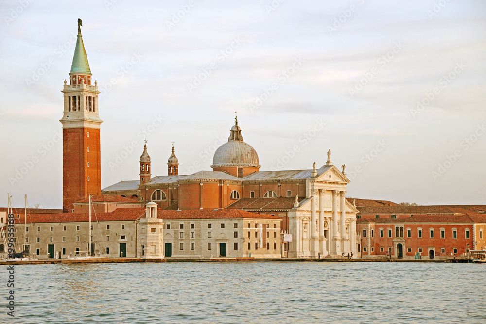 The church and monastery at San Giorgio Maggiore in the lagoon of Venice