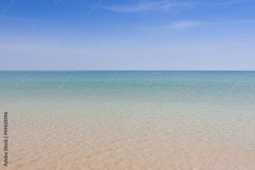 Blue sky and sea Blue sky and sea