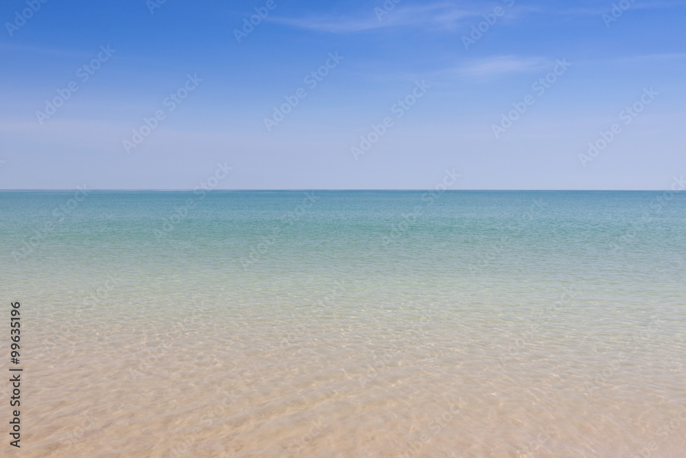 Blue sky and sea