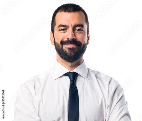 Businessman with his arms crossed