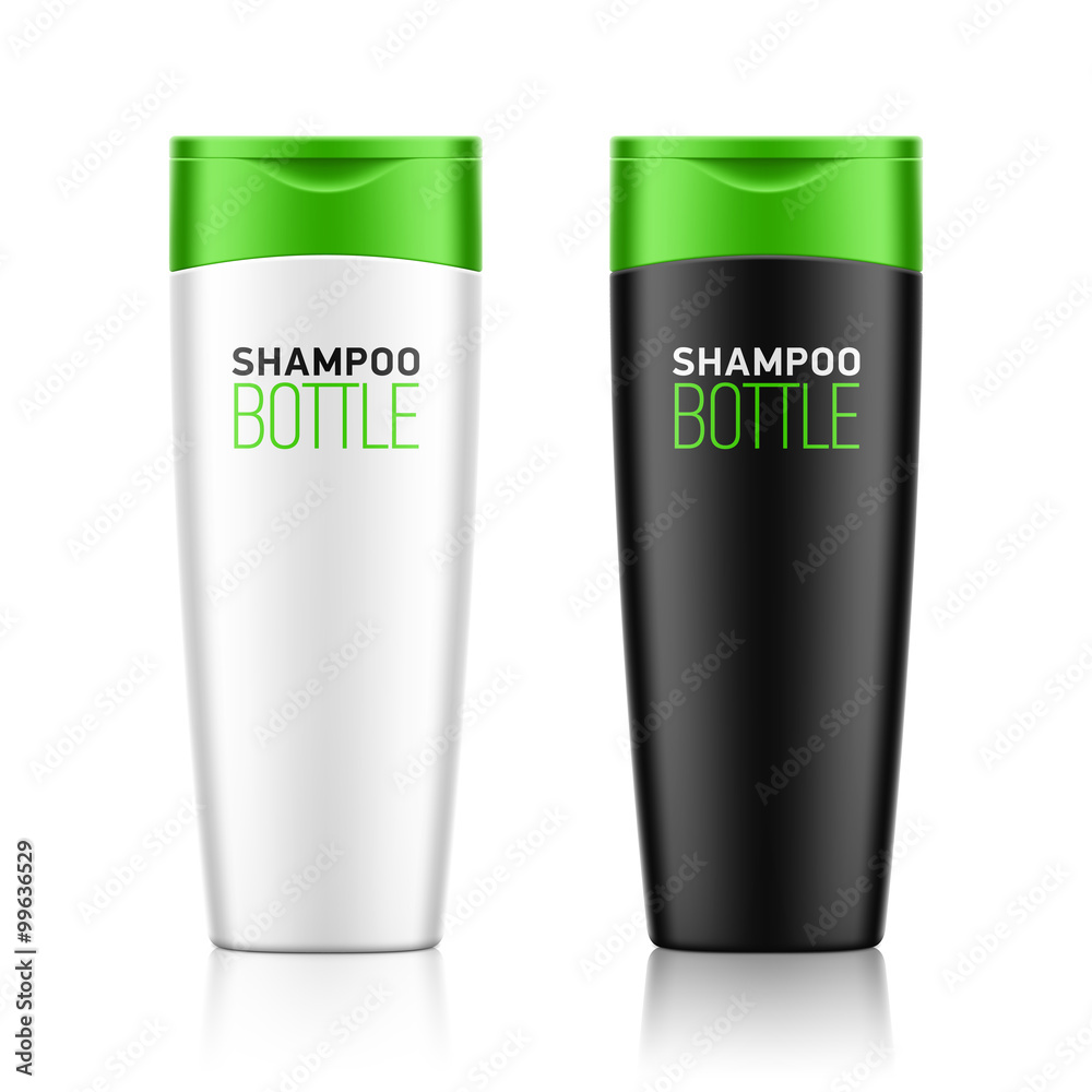 Shampoo / cosmetic bottle template for your design Shampoo / cosmetic bottle template for your design