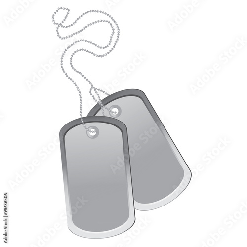 Dog tag vector