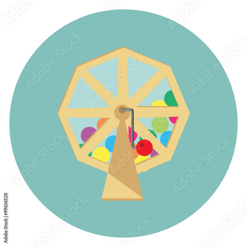 Lottery machine icon
