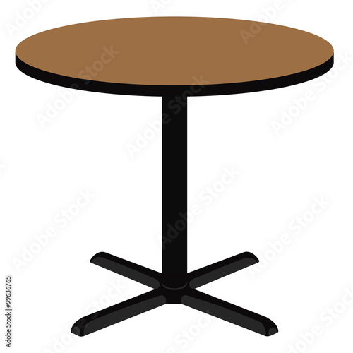 Wooden round table