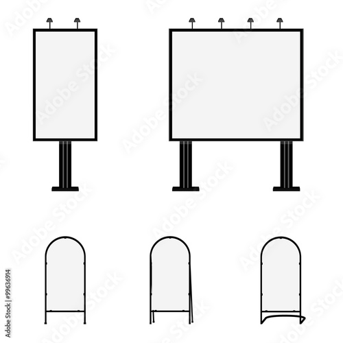 Billboards and sandwich boards