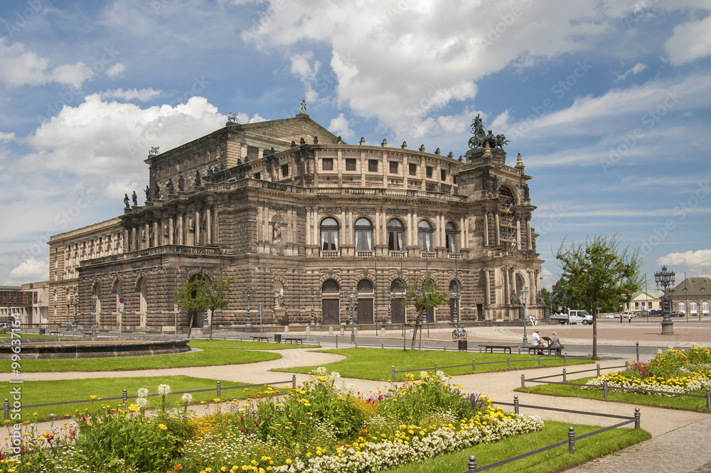 Germany, Dresden - JULY 11, 2012: The building of the Dresden St