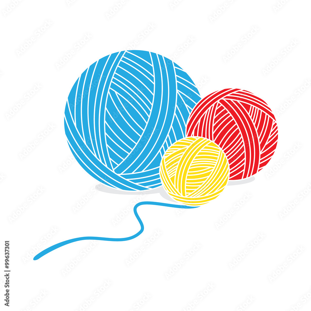 Yarn balls vector Yarn balls vector