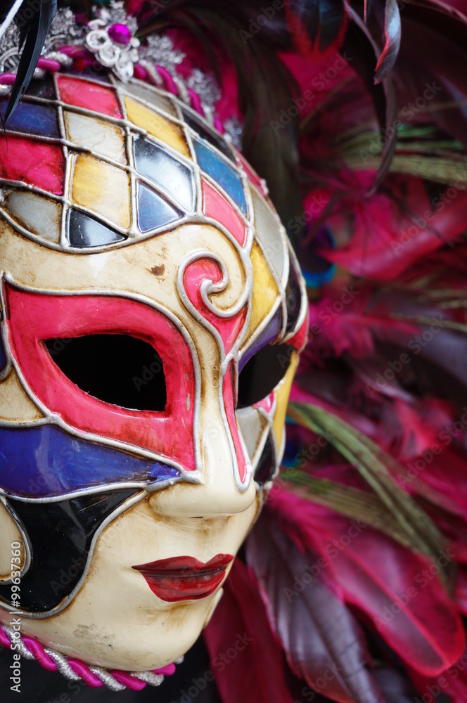 Venetian carnival mask in Italy