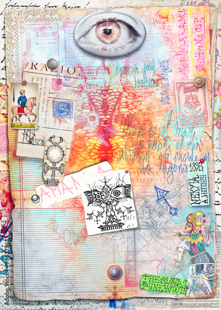 Collage,patchwork,scrapbook and graffiti background series