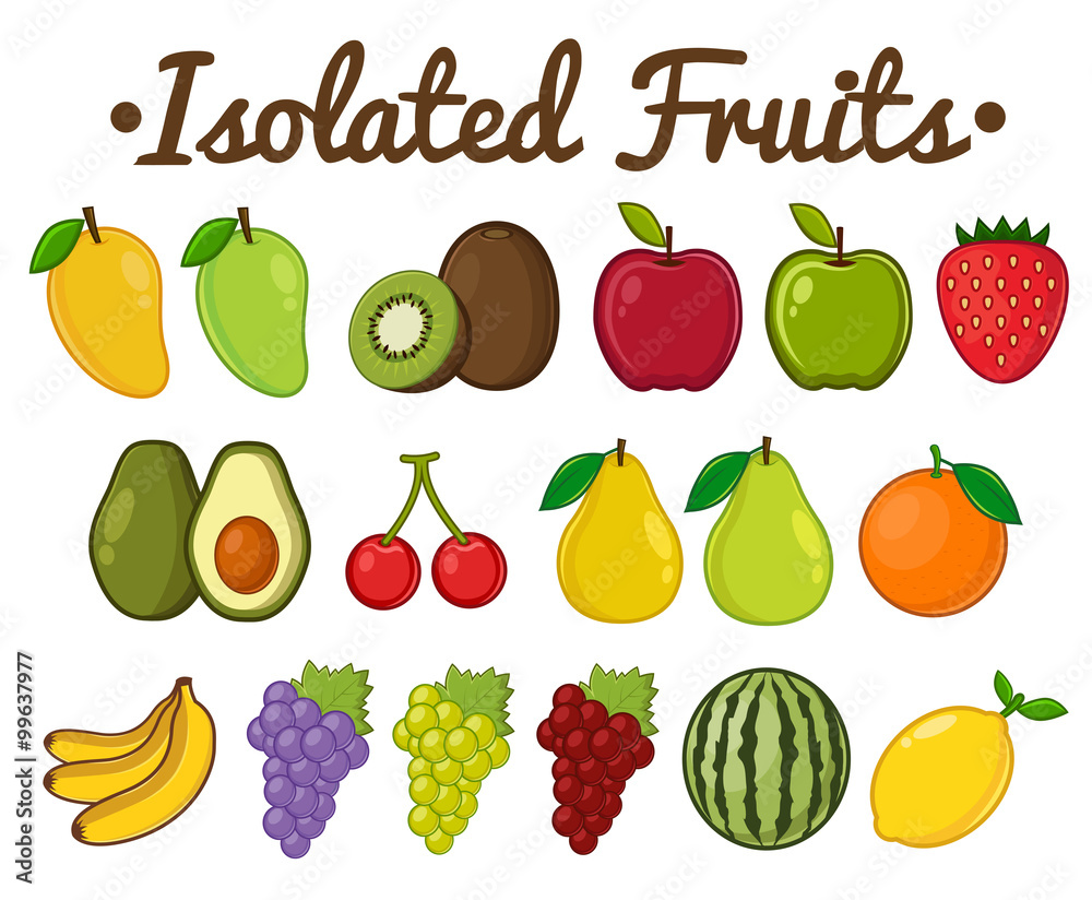 Isolated Fruit Collection Isolated Fruit Collection