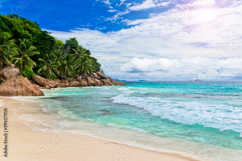 Tropical beach. The Seychelles