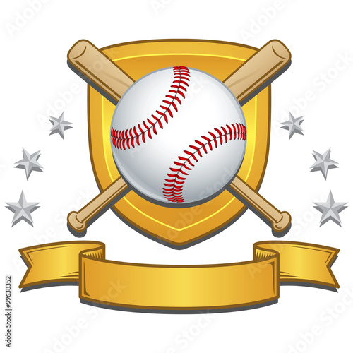 Baseball Vector Colorful Crest