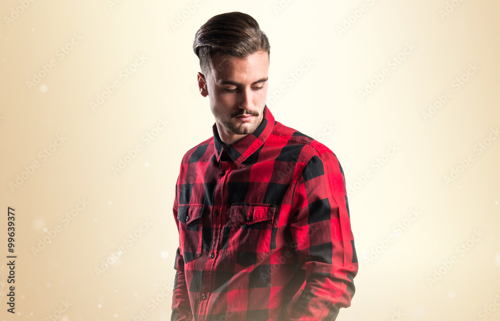 Fototapeta premium Model man in studio