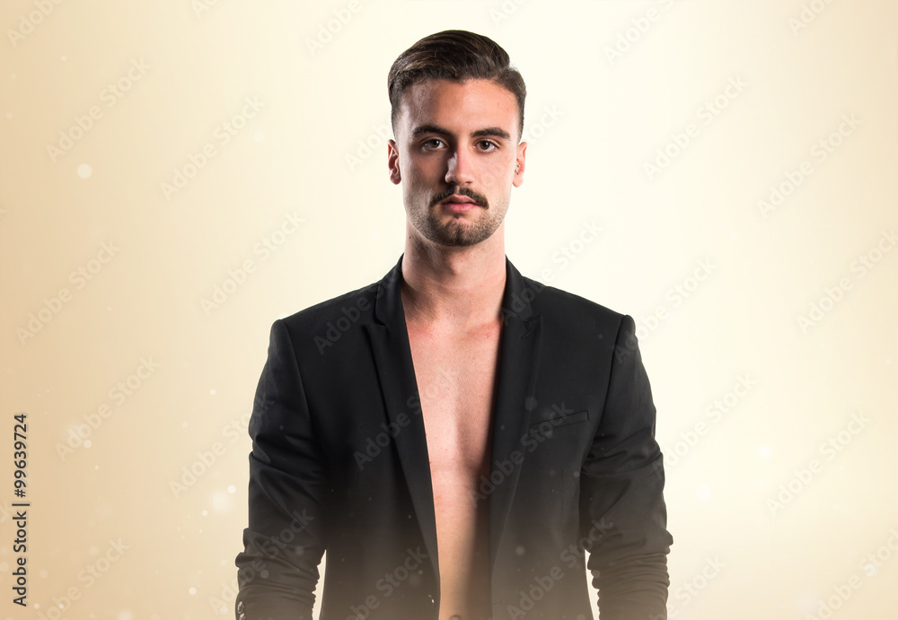 Model man in studio Model man in studio