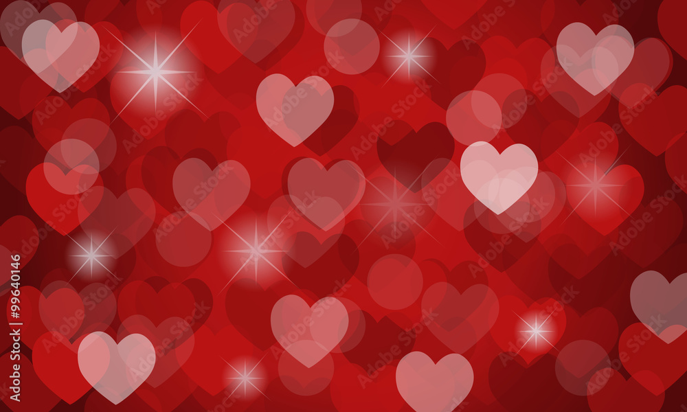 vector background with hearts
