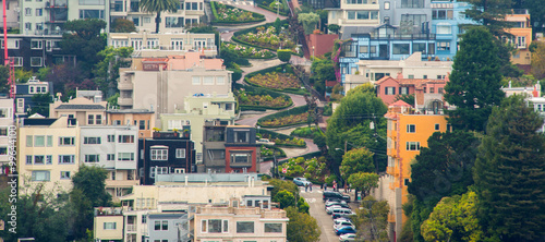 Lombard street, San Francisco photo