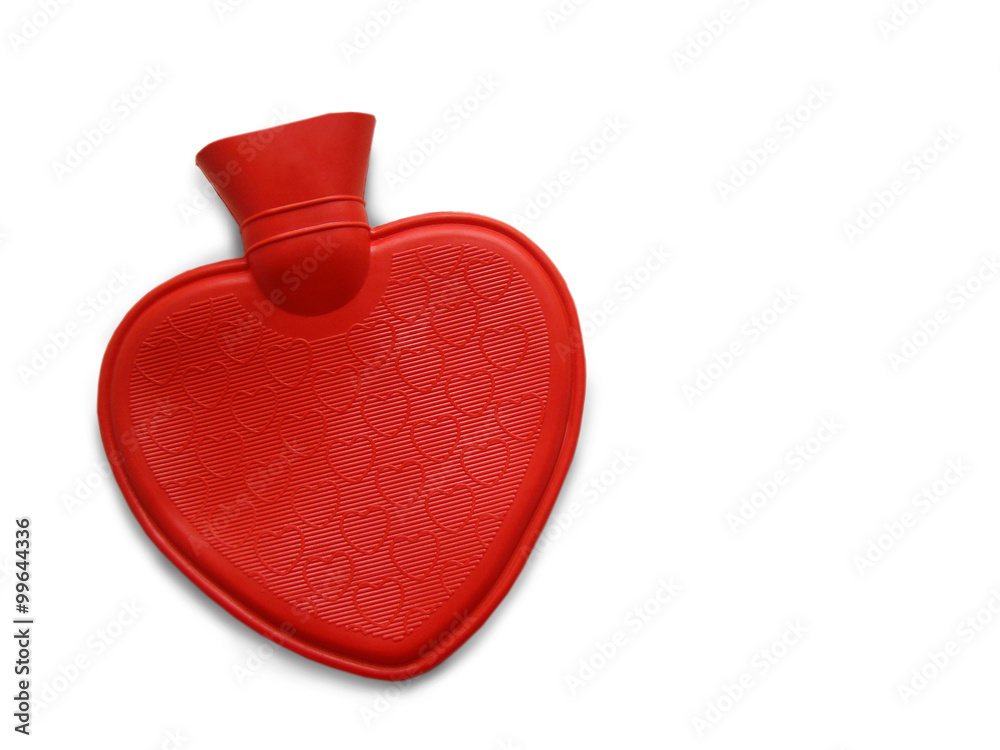 Hot water bottle, heart shaped Stock Photo Adobe Stock