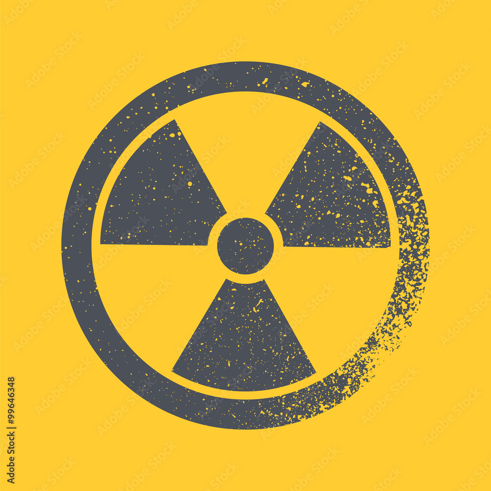 Fototapeta premium Radioactive symbol. Design element. Vector illustration,eps 10.