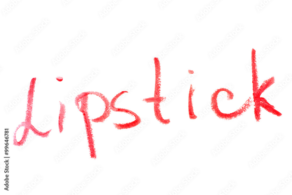 Inscription lipstick 