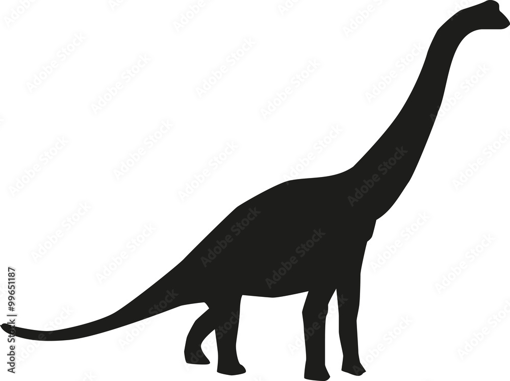 Dinosaur brachiosaurus silhouette Dinosaur brachiosaurus silhouette