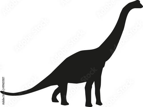 Dinosaur brachiosaurus silhouette