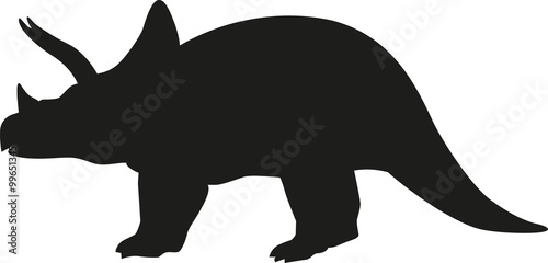 Dinosaur triceratops sideview