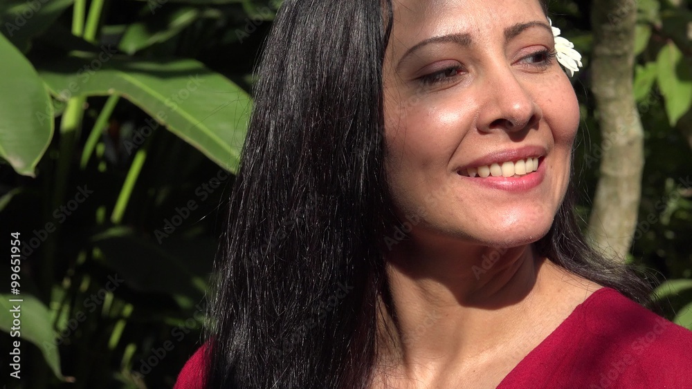 Pretty Latin Woman Smiling and Happy Pretty Latin Woman Smiling and Happy