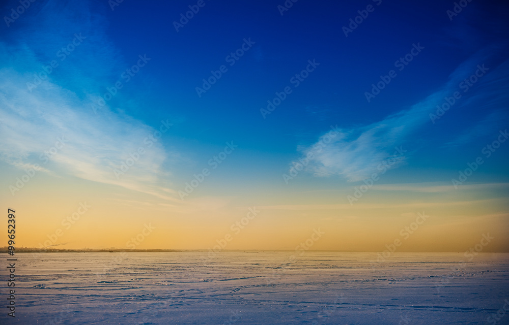 Obraz premium Beautiful winter landscape