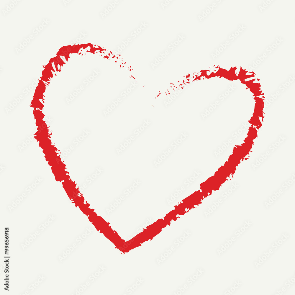 heart drawing love valentine