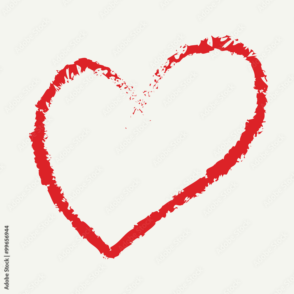 heart drawing love valentine