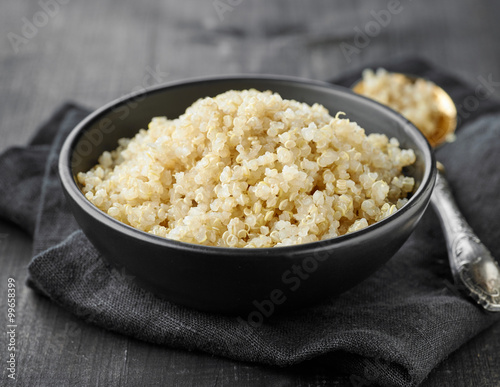 Bowl of boiled quinoa