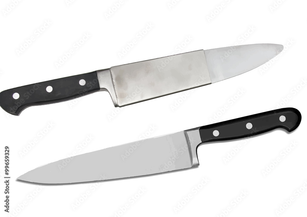 Knife on a white background.Vector Knife on a white background.Vector