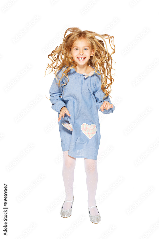 Jumping little girl Jumping little girl